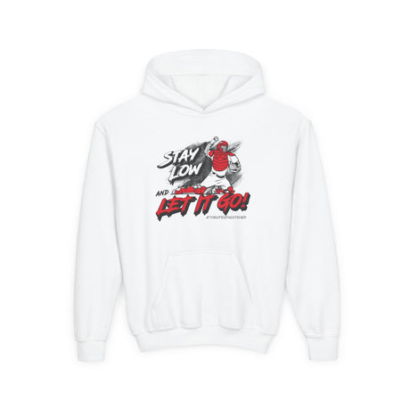 Stay Low & Let It Go Youth Hoodie White