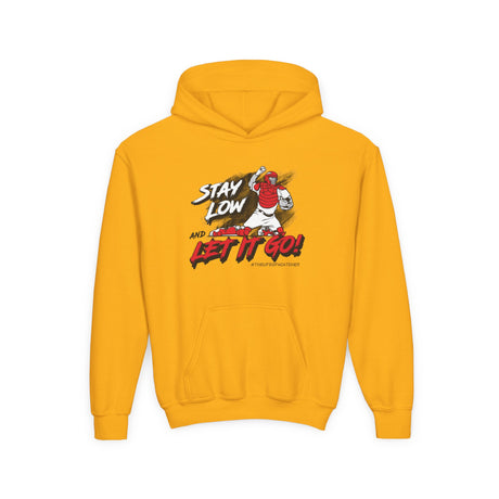 Stay Low & Let It Go Youth Hoodie Gold