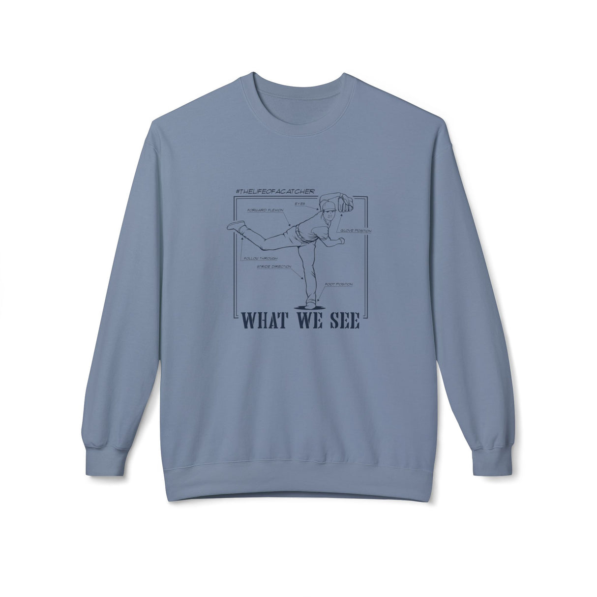 What We See Unisex Sweatshirt Stone Blue