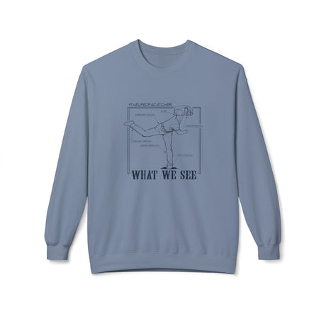 What We See Unisex Sweatshirt Stone Blue