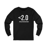 Drop Your Pop <2.0 Unisex Jersey Long Sleeve Tee - Black Front