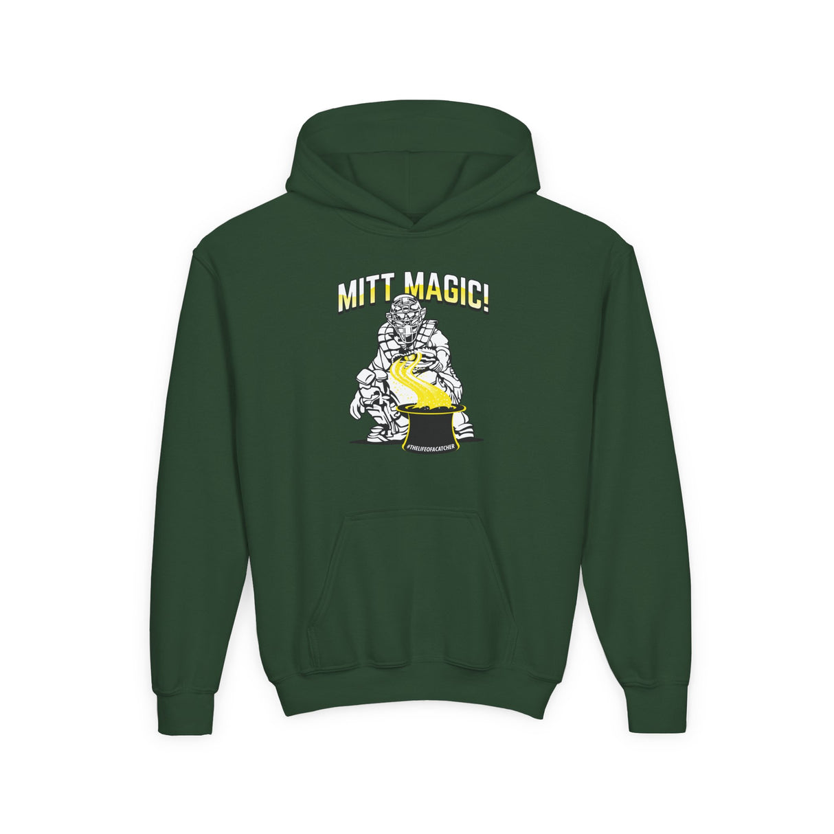 Mitt Magic Youth Hoodie Forest Green