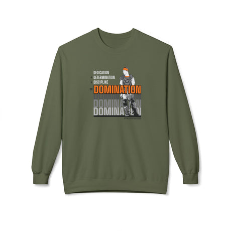 domination unisex sweatshirt military green