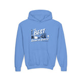 The Best Sound In Sports Youth Hoodie carolina blue