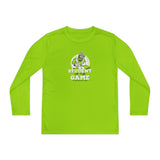 Student Of The Game Youth Long Sleeve T-Shirt neon green
