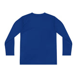 American Flag Mask Youth Long Sleeve T-Shirt - Royal Back
