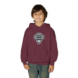 The Catching Guy Logo Mask Youth Hoodie maroon