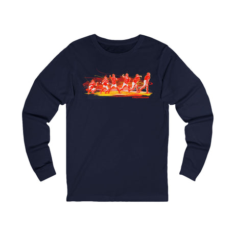 Flash Unisex Jersey Long Sleeve Tee navy