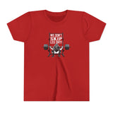 We Don't Skip Leg Day Youth T-Shirt - Red