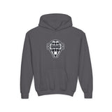 The Catching Guy Logo Mask Youth Hoodie grey