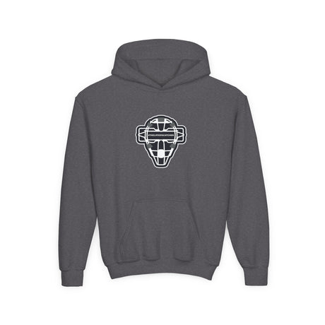 The Catching Guy Logo Mask Youth Hoodie grey