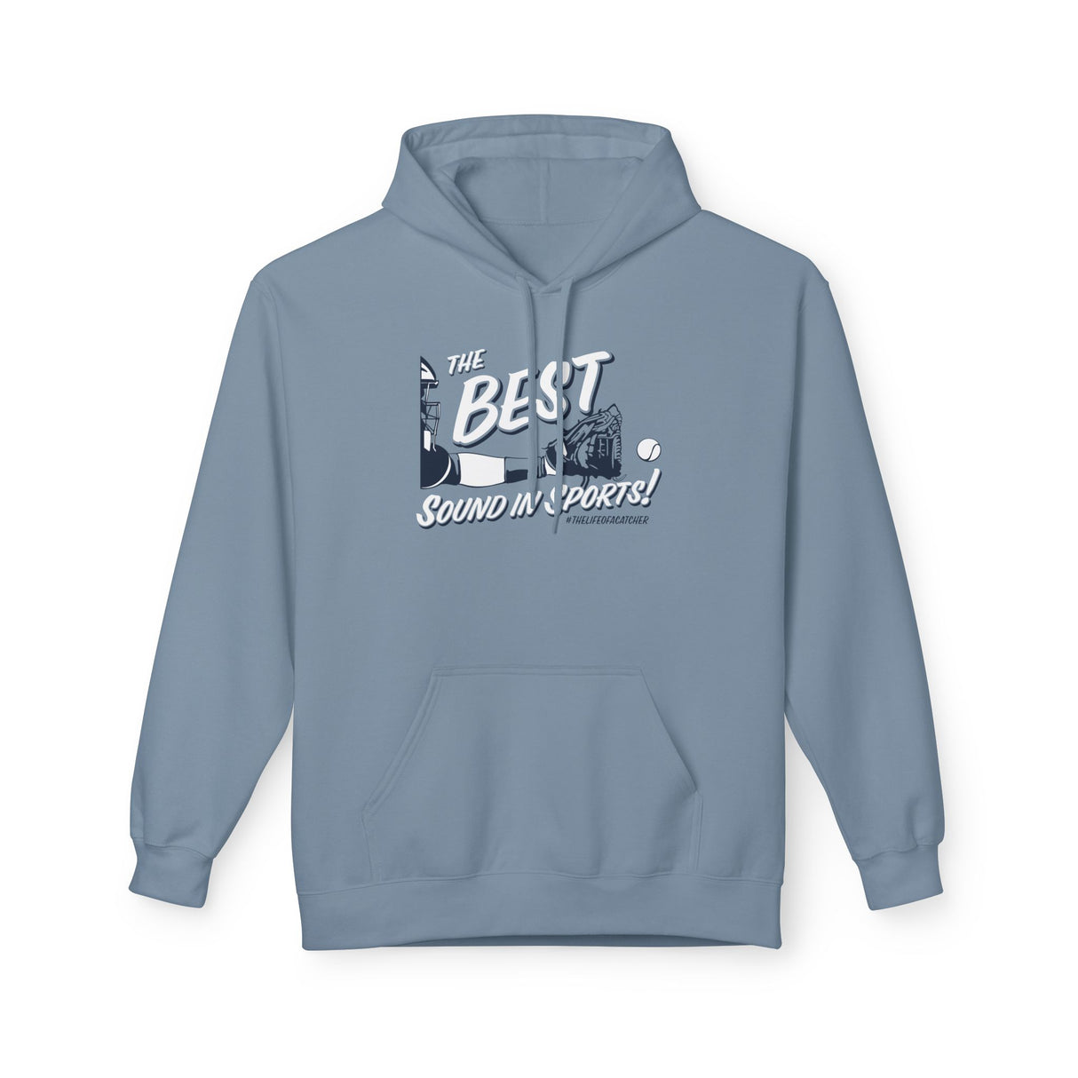 the best sound in sports hoodie stone blue
