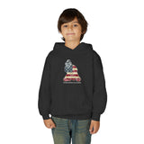 american flag catcher hoodie black