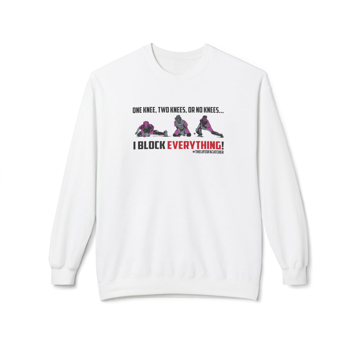 Knees Unisex Sweatshirt white