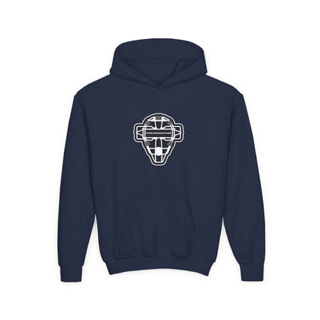 The Catching Guy Logo Mask Youth Hoodie navy