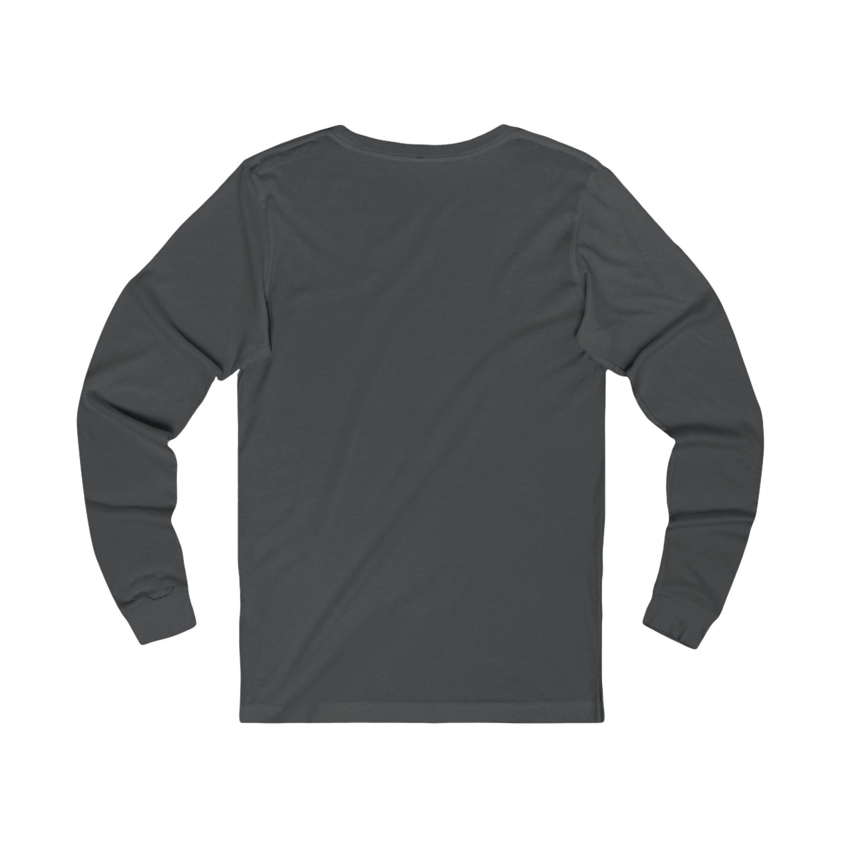 American Flag Catcher Unisex Jersey Long Sleeve Tee - Sport Grey Back