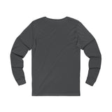 American Flag Catcher Unisex Jersey Long Sleeve Tee - Sport Grey Back