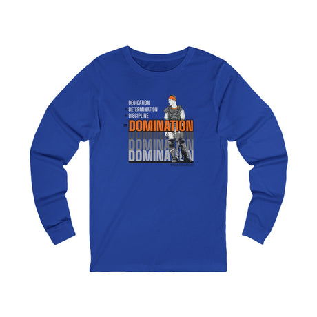 Domination Unisex Jersey Long Sleeve Tee royal