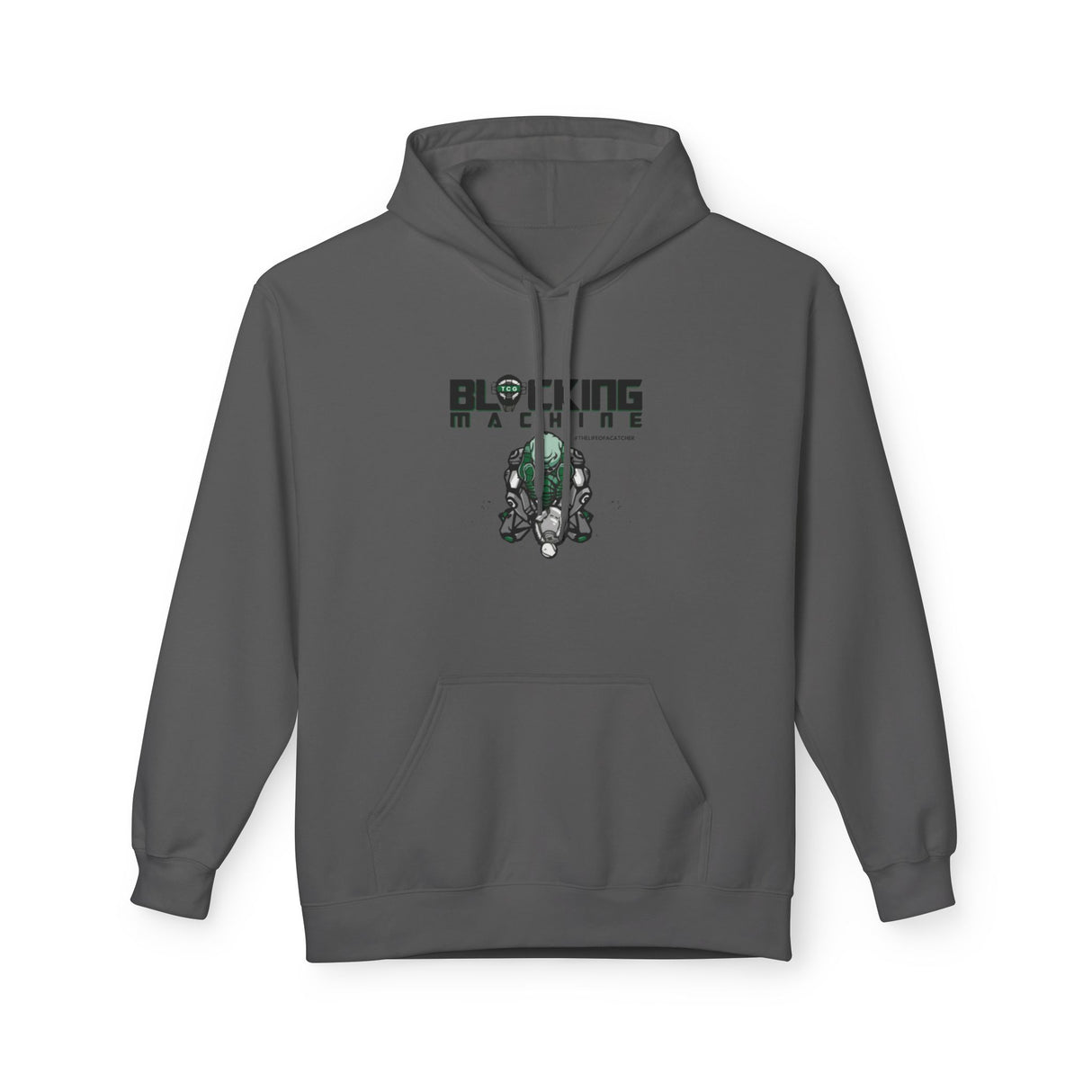 Blocking Machine Unisex Hoodie - Charcoal