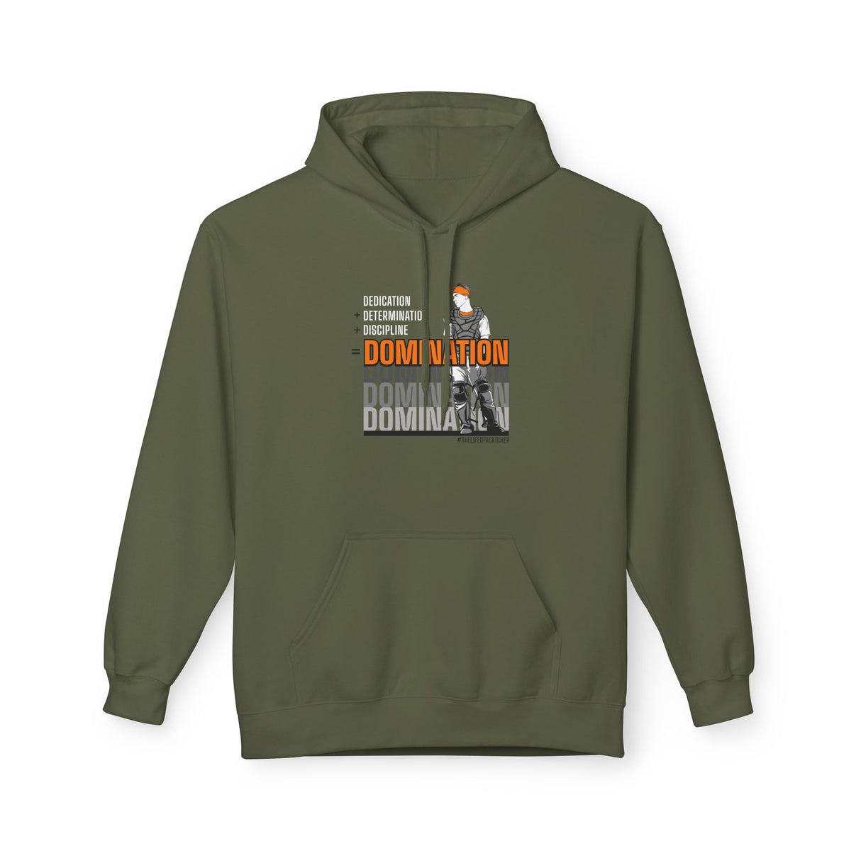 Domination Unisex Hoodie military green