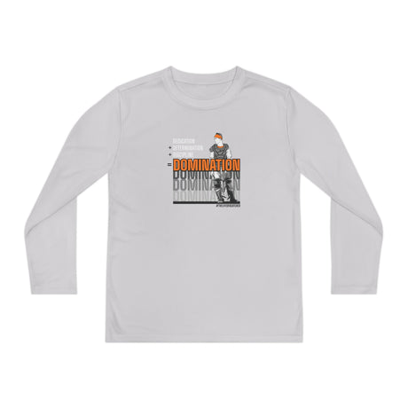 Domination Youth Long Sleeve T-Shirt silver