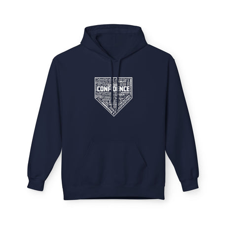 Confidence Unisex Hoodie - Navy Front