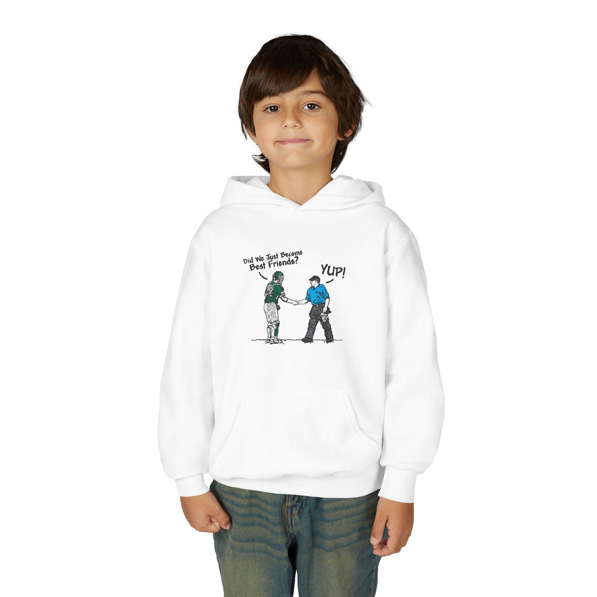 Best Friends Youth Hoodie white