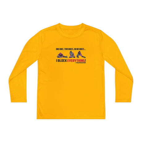 Knees Youth Long Sleeve T-Shirt yellow