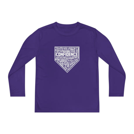 Confidence Youth Long Sleeve T-Shirt - Purple