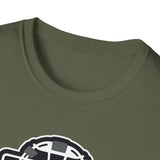 The Catching Guy Logo Mask Unisex T-Shirt - Military Green Collar
