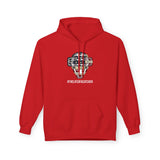 American Flag Mask Unisex Hoodie - Red