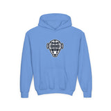 The Catching Guy Logo Mask Youth Hoodie light blue