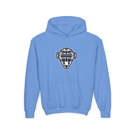 The Catching Guy Logo Mask Youth Hoodie light blue