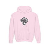 The Catching Guy Logo Mask Youth Hoodie light pink