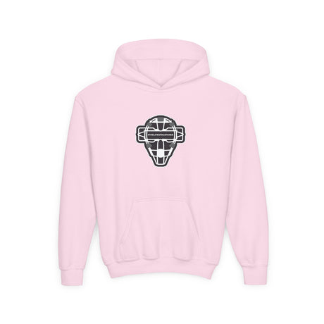 The Catching Guy Logo Mask Youth Hoodie light pink