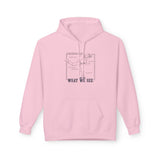 What We See Unisex Hoodie Light Pink