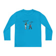 Best Friends Youth Long Sleeve T-Shirt - Atomic Blue Front