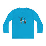 Best Friends Youth Long Sleeve T-Shirt - Atomic Blue Front