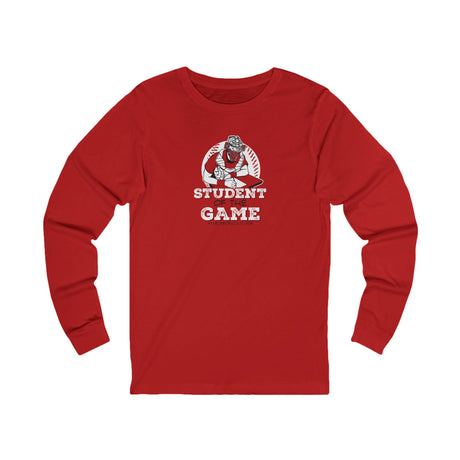 Student Of The Game Unisex Jersey Long Sleeve Tee red