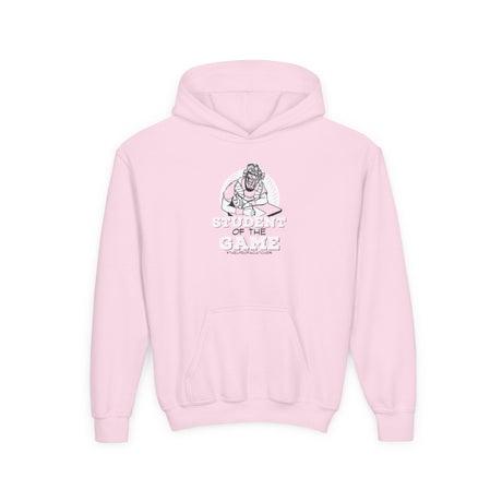 Student Of The Game Youth Hoodie light pink