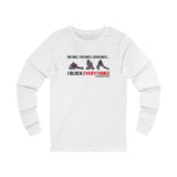 Knees Unisex Jersey Long Sleeve Tee white