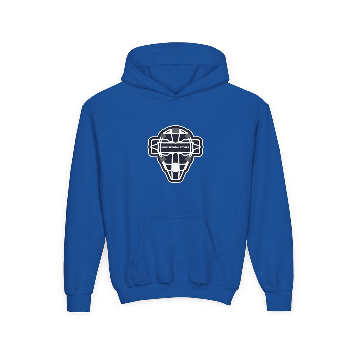 The Catching Guy Logo Mask Youth Hoodie royal