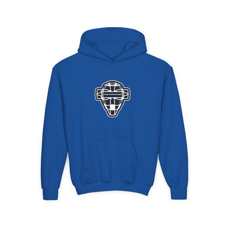 The Catching Guy Logo Mask Youth Hoodie royal