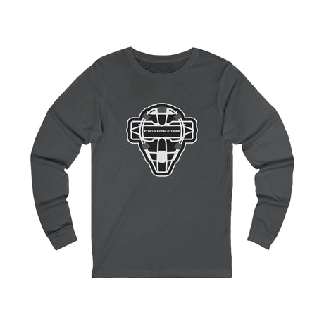 The Catching Guy Logo Mask Unisex Jersey Long Sleeve Tee - Charcoal