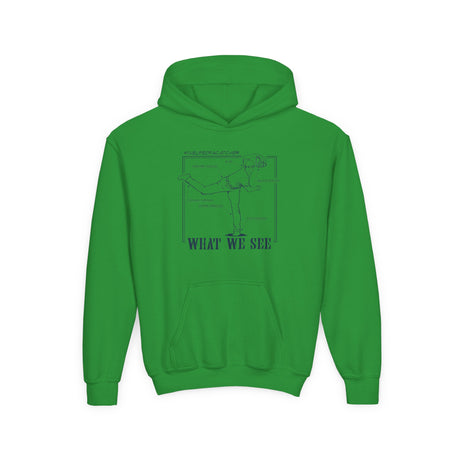 What We See Youth Hoodie Irish Green