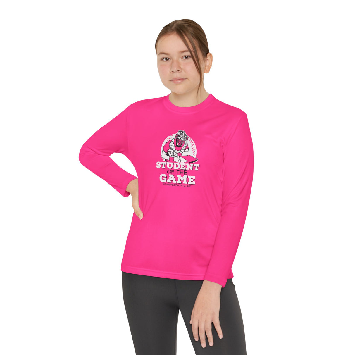 Student Of The Game Youth Long Sleeve T-Shirt girl