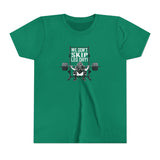 We Don't Skip Leg Day Youth T-Shirt - Kelly Green