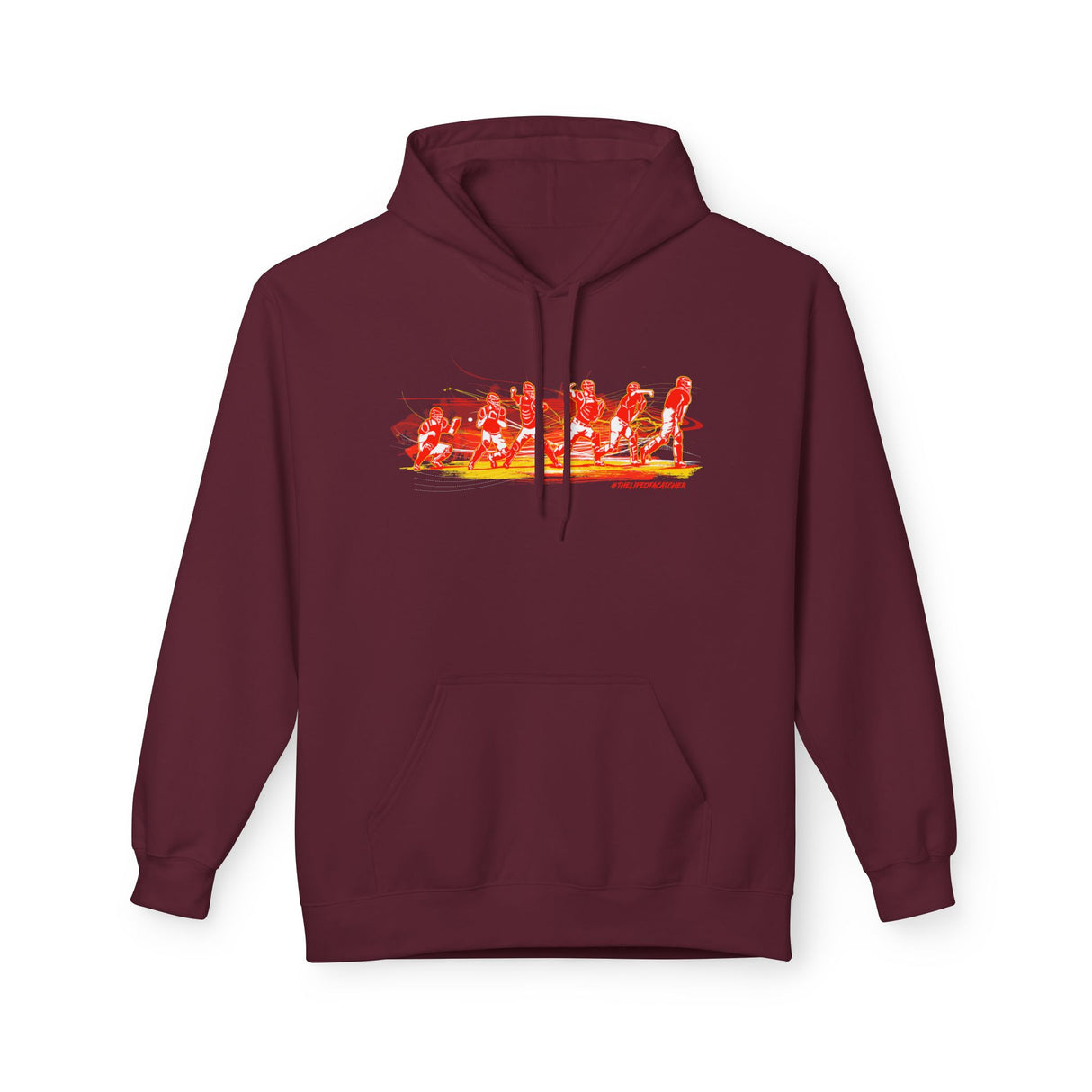 Flash Unisex Hoodie maroon