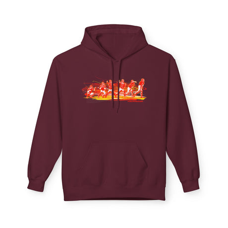 Flash Unisex Hoodie maroon
