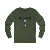 Blocking Machine Unisex Jersey Long Sleeve Tee - Military Green
